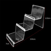 10 PCS Thickened Transparent Wallet Holder Plastic Phone Mask Display Stand Counter Display Stand,Specification: No. 3 3 Layer