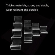 10 PCS Thickened Transparent Wallet Holder Plastic Phone Mask Display Stand Counter Display Stand,Specification: No. 4 1 Layer