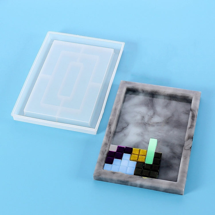 DIY Crystal Elastic Mold Silicone Mold, Specification: 60-547 Puzzle