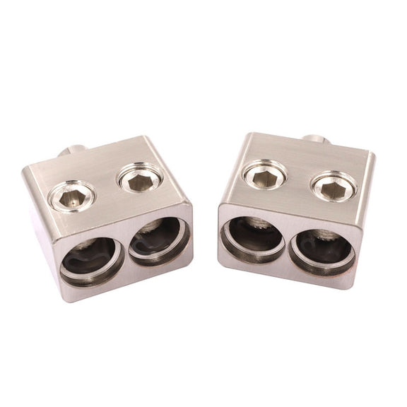 2 PCS RT54 Car Audio Amplifier 1 Point 2 Splitter High Power Supply Terminal