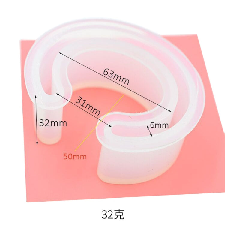 C Type Bracelet Half-Opening Mould DIY Crystal Epoxy Silicone Mould(MD1005)