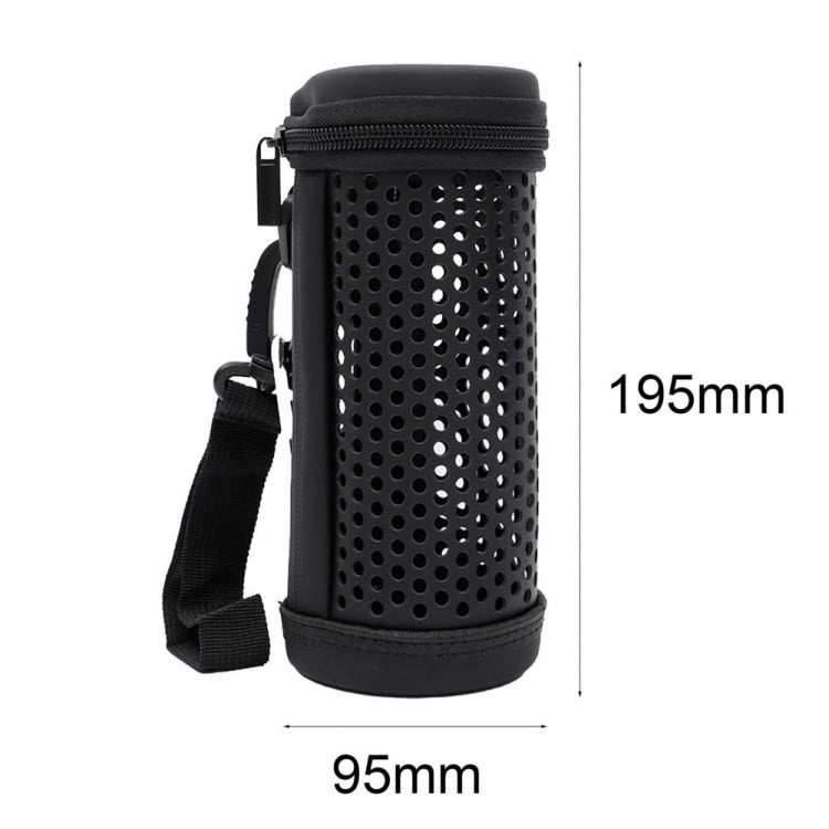 For JBL Flip 5 Bluetooth Speaker Storage Box Kaleidoscope Hollow Protective Cover(Black)