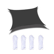 Outdoor Garden Sunshade Sail Water-resistant Anti-UV Canopy, Size: 2m x 3m(Black)