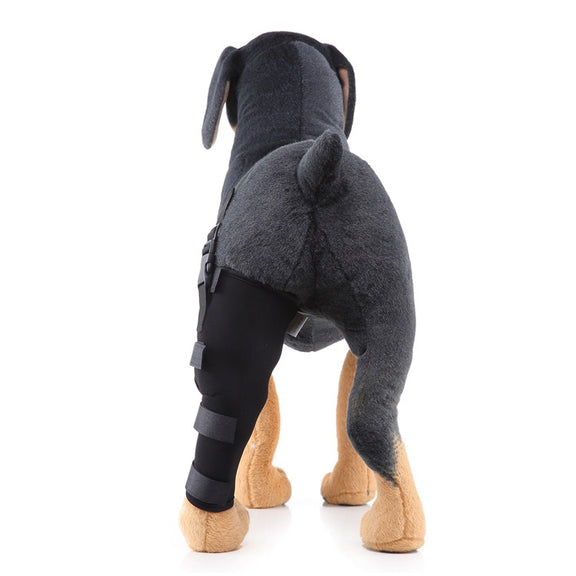 HJ19 Pet Surgery Rehabilitation Back Leg Protector Walking Aids, Size: M(Black Left Back Leg)