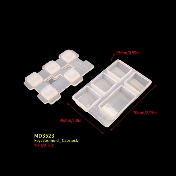 2 PCS DIY Keycap Silicone Mold OEM Mechanical Keyboard Silicone Mold, Style: MD3523