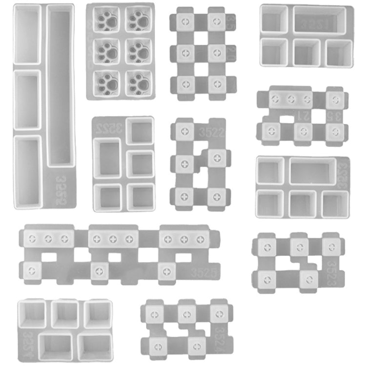 2 PCS DIY Keycap Silicone Mold OEM Mechanical Keyboard Silicone Mold, Style: MD3523