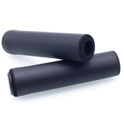 4 Pairs Mountain Folding Bicycle Silicone Foaming Sponge Handle Cover Rubber Shock Absorbing Anti-Slip Handle Set(Black)