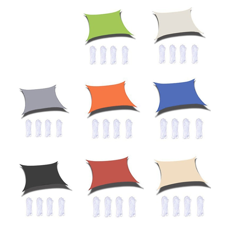 Outdoor Garden Sunshade Sail Water-resistant Anti-UV Canopy, Size: 3m x 6m(Beige)