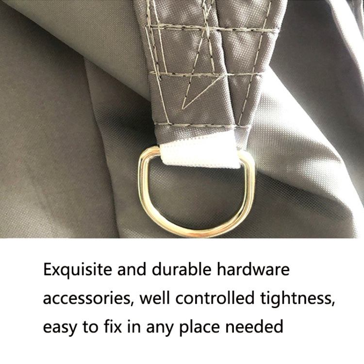 Outdoor Garden Sunshade Sail Water-resistant Anti-UV Canopy, Size: 3.6m x 3.6m(Grey)