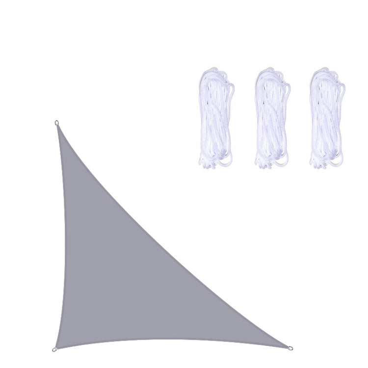 Triangle Outdoor Garden Sunshade Sail Water-resistant Anti-UV Canopy, Size: 4m x 4m x 5.7m(Grey)
