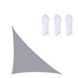 Triangle Outdoor Garden Sunshade Sail Waterproof Anti-UV Canopy, Size: 4m x 4m x 5.7m(Grey) - Tents & Accessories by PMC TechLife | Online Shopping South Africa | PMC TechLife | Buy Now Pay Later Mobicred