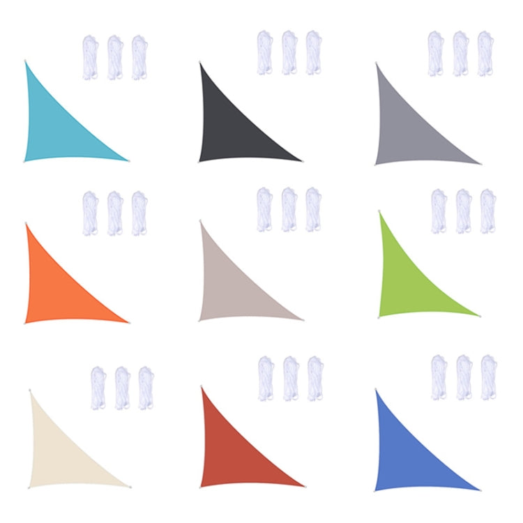 Triangle Outdoor Garden Sunshade Sail Water-resistant Anti-UV Canopy, Size: 4m x 4m x 5.7m(Grey)