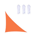 Triangle Outdoor Garden Sunshade Sail Waterproof Anti-UV Canopy, Size: 5m x 5m x 7.1m(Orange) - Tents & Accessories by PMC TechLife | Online Shopping South Africa | PMC TechLife