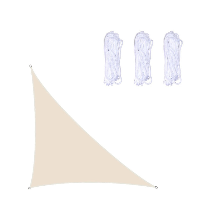 Triangle Outdoor Garden Sunshade Sail Water-resistant Anti-UV Canopy, Size: 3m x 4m x 5m(Beige)