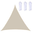 Triangle Outdoor Garden Sunshade Sail Waterproof Anti-UV Canopy, Size: 4m x 4m x 4m(Beige) - Tents & Accessories by PMC TechLife | Online Shopping South Africa | PMC TechLife