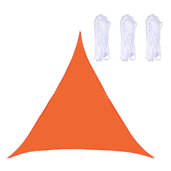 Triangle Outdoor Garden Sunshade Sail Water-resistant Anti-UV Canopy, Size: 4m x 4m x 4m(Orange)