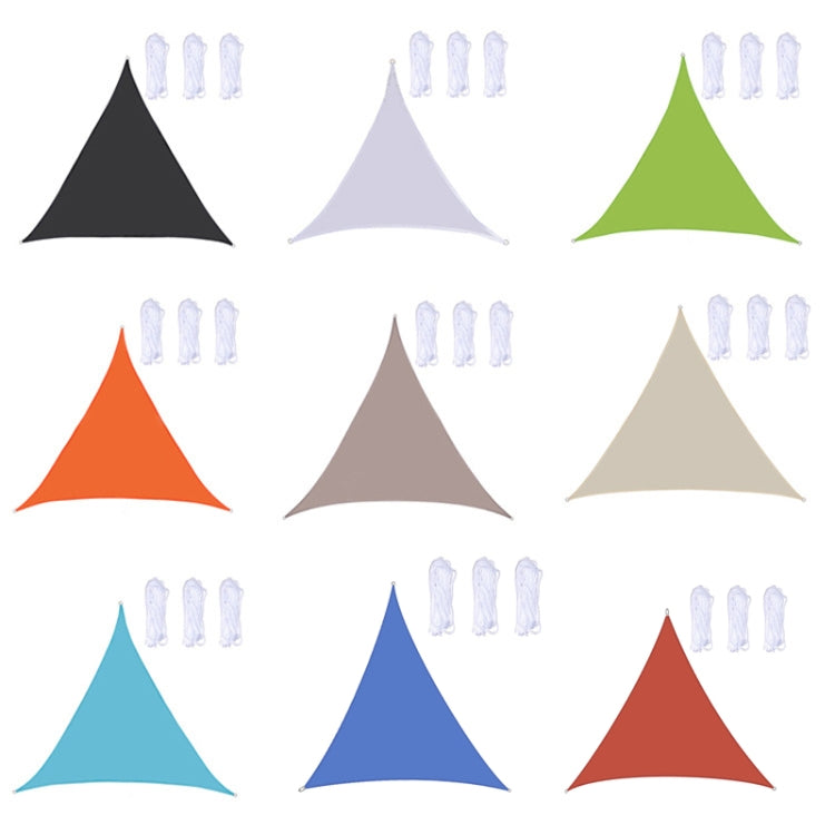 Triangle Outdoor Garden Sunshade Sail Water-resistant Anti-UV Canopy, Size: 4m x 4m x 4m(Beige)