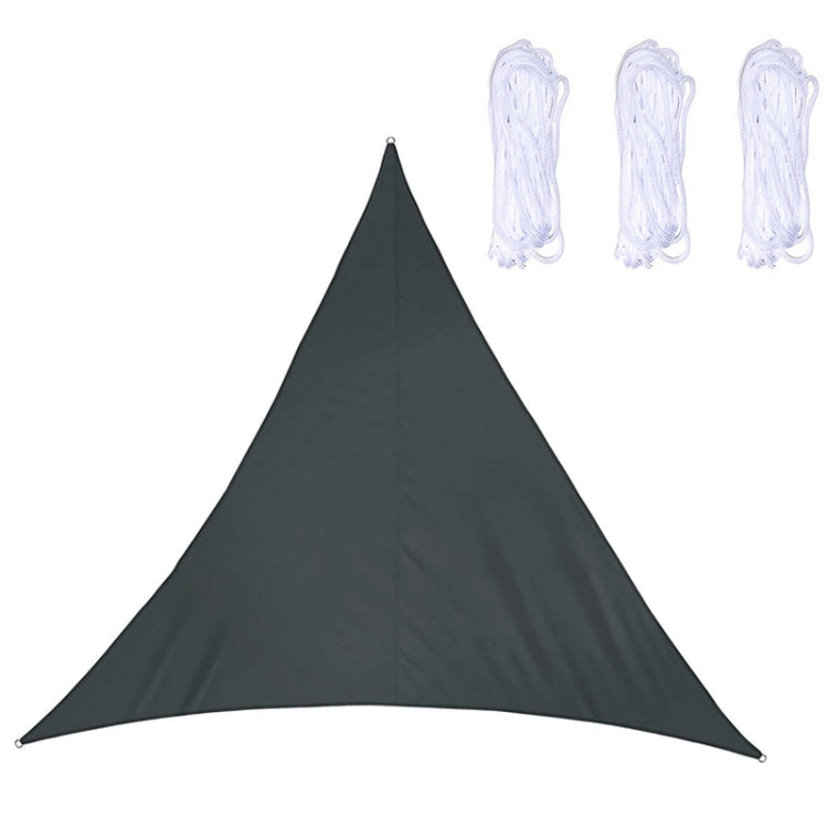 Triangle Outdoor Garden Sunshade Sail Water-resistant Anti-UV Canopy, Size: 5m x 5m x 5m(Black)