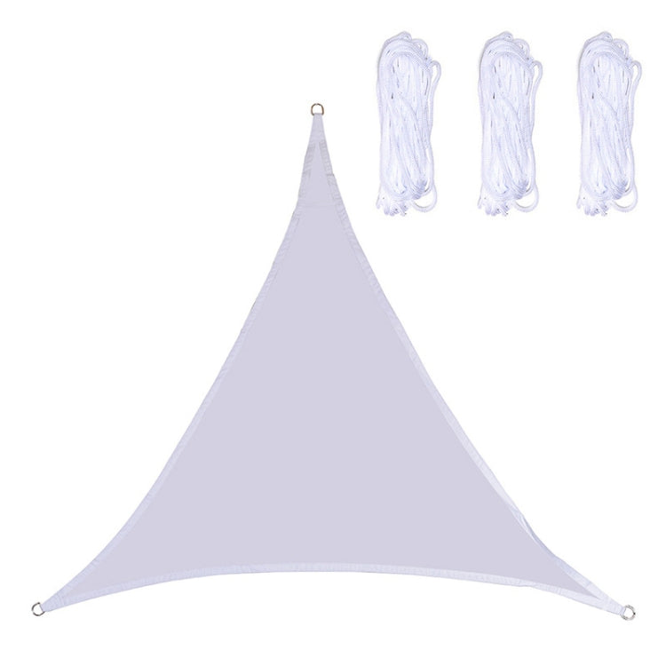 Triangle Outdoor Garden Sunshade Sail Water-resistant Anti-UV Canopy, Size: 6m x 6m x 6m(White)