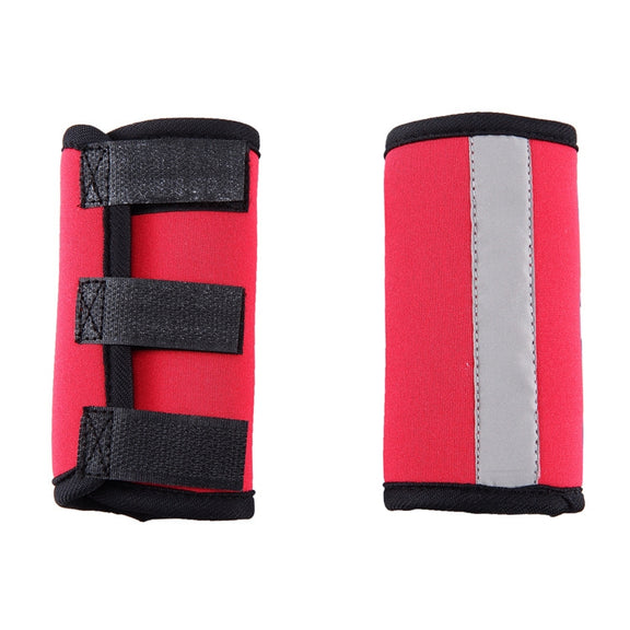 Pet Knee Protector Dog Surgery Injury Protective Cover, Size: M(Red Reflection)