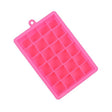 24 Grids Silicone Ice Cube Tray Molds Square Shape Ice Cube Maker Fruit Popsicle Ice Cream Mold(Rose red) - Food Molds by PMC TechLife | Online Shopping South Africa | PMC TechLife