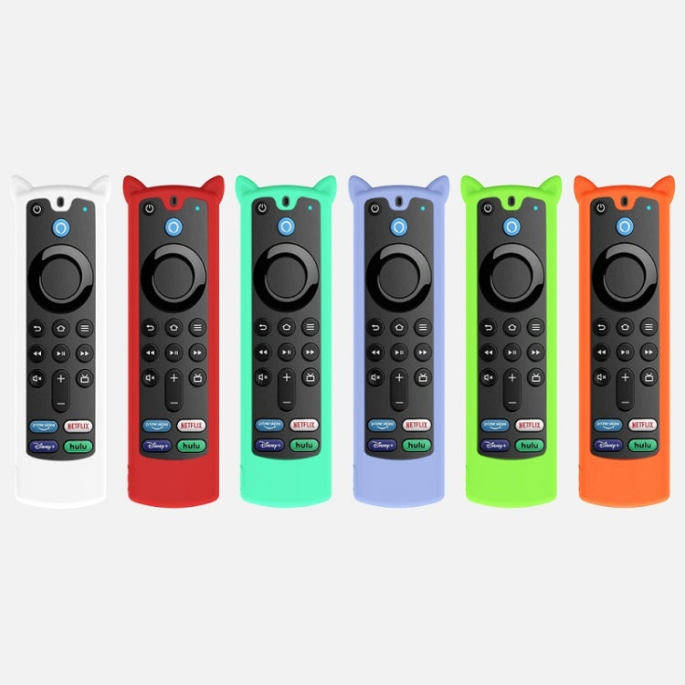 2 PCS Y26 Remote Control Case For Amazon ALEXA Voice Remote 3rd Gen(Luminous Green)
