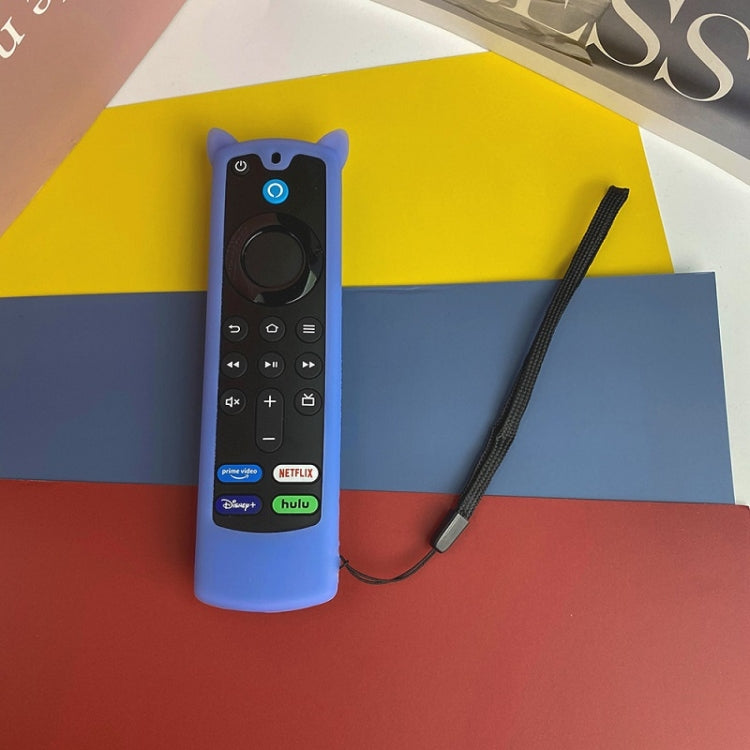2 PCS Y26 Remote Control Case For Amazon ALEXA Voice Remote 3rd Gen(Luminous Blue)