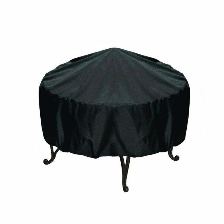 Outdoor Garden Grill Cover Rainproof Dustproof Anti-Ultraviolet Round Table Cover, Size: 74x50cm
