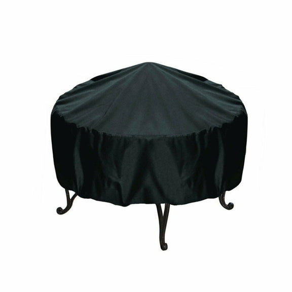 Outdoor Garden Grill Cover Rainproof Dustproof Anti-Ultraviolet Round Table Cover, Size: 74x50cm