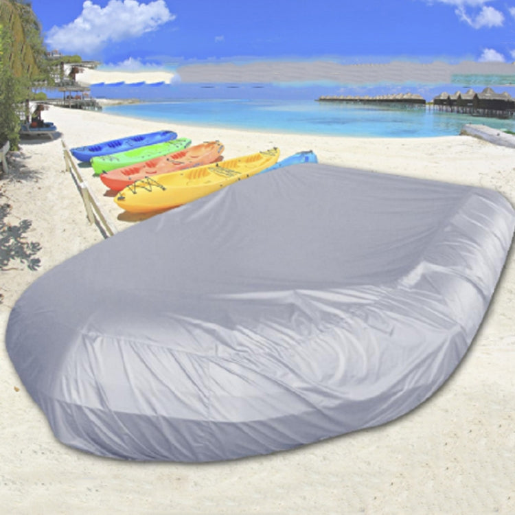 Water-resistant Dust-Proof And UV-Proof Inflatable Rubber Boat Protective Cover Kayak Cover, Size: 330x94x46cm(Grey)