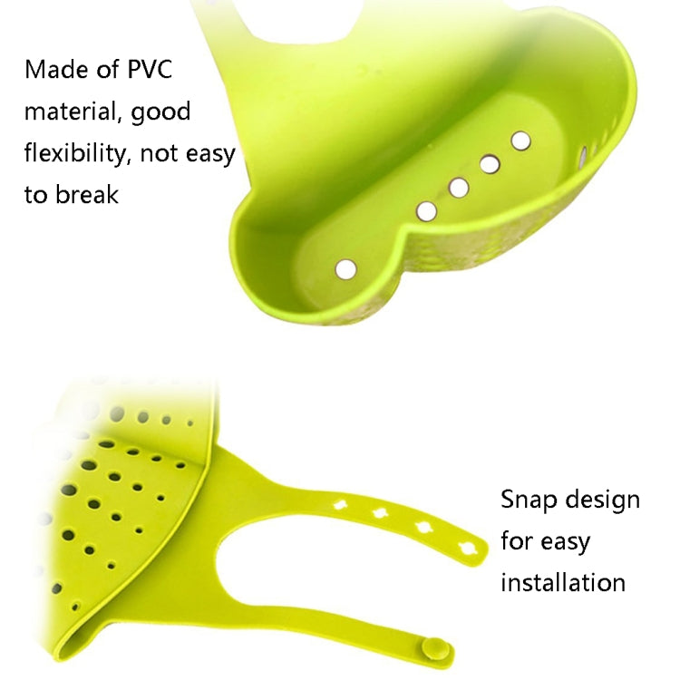 TM15008 Adjustable Snap-On Sink Storage Hanging Basket Kitchen Drain Hanging Bag(Random Color Delivery)