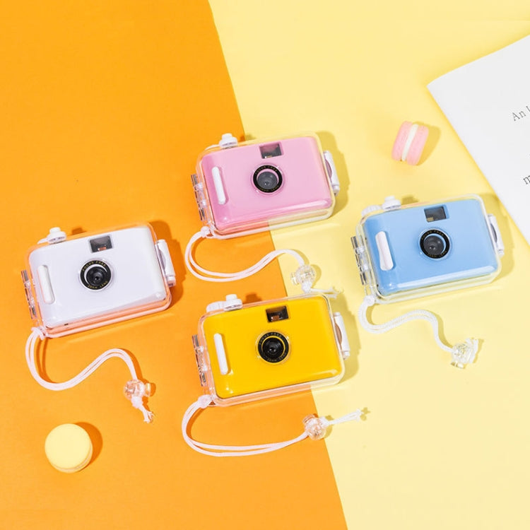 Cute Retro Film Water-resistant Shockproof Camera With Disposable Film(All White Shell)