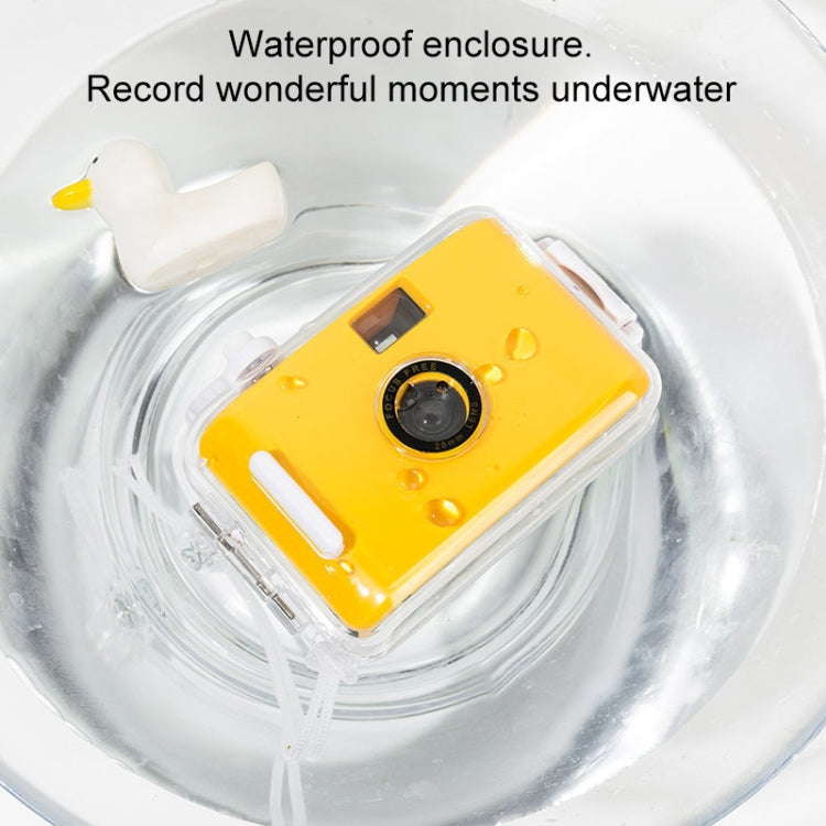 Cute Retro Film Water-resistant Shockproof Camera With Disposable Film(All White Shell)