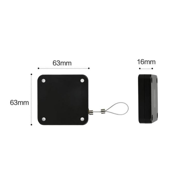 P093 Automatic Doorkeeper Telescher Door Closer Sliding Door Anti-Theft Box, Specification: 2nd Generation Black All Glue 800g 1m
