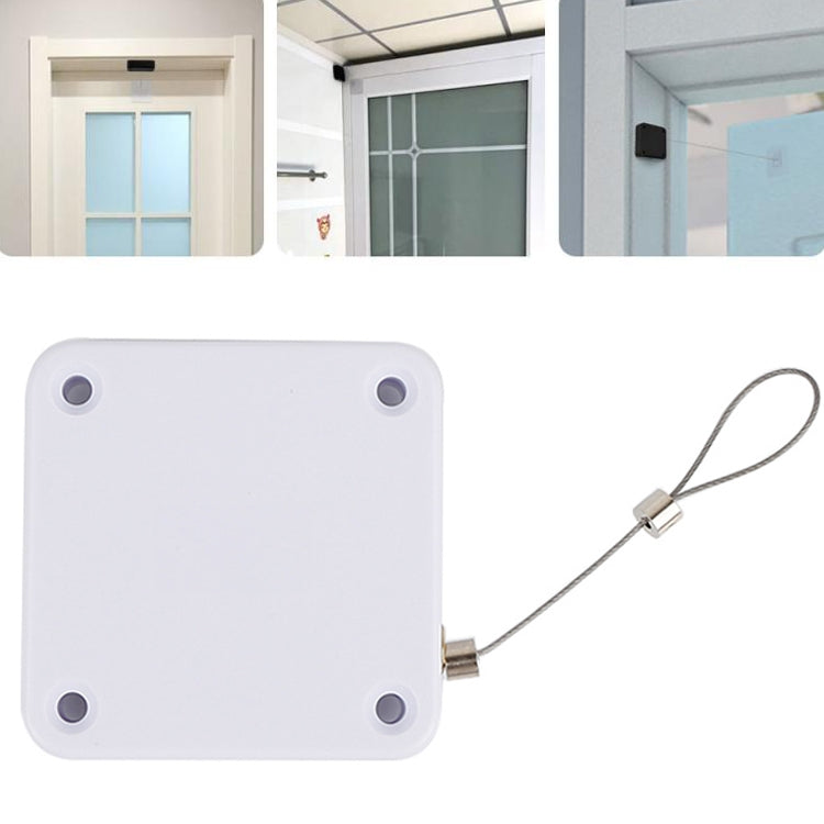 P093 Automatic Doorkeeper Telescher Door Closer Sliding Door Anti-Theft Box, Specification: 3rd Generations White All Glue 800g 1.2m