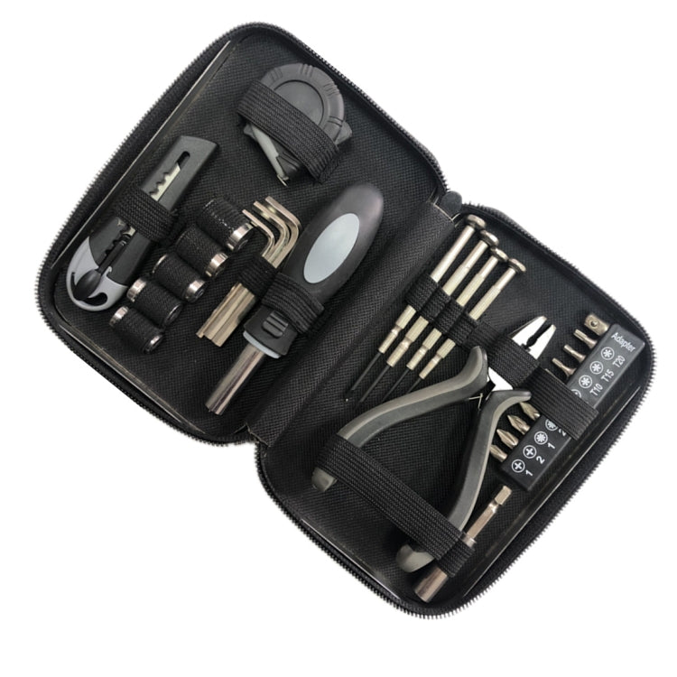 RX311D 27 In 1 Tinplate Box Hardware Tool Socket Screwdriver Wrench Set