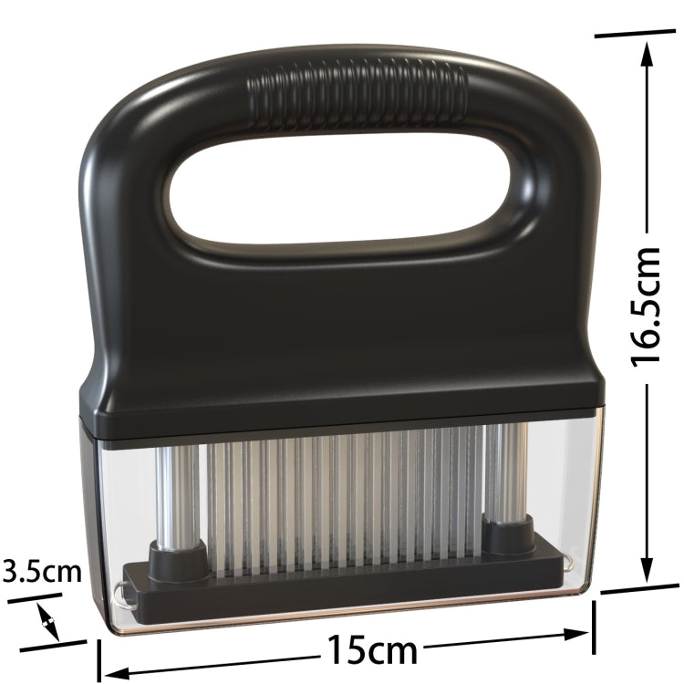 48 Pneumatizer With Handle Tender Meat Knuckle Utensils Kitchen Tool Barbecue Meat(Black)