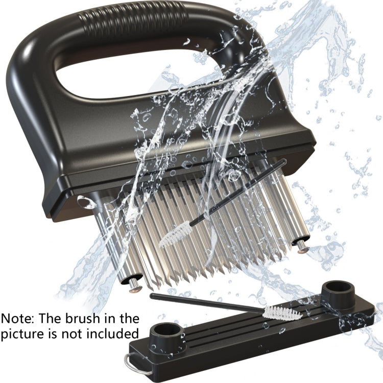 48 Pneumatizer With Handle Tender Meat Knuckle Utensils Kitchen Tool Barbecue Meat(Black)