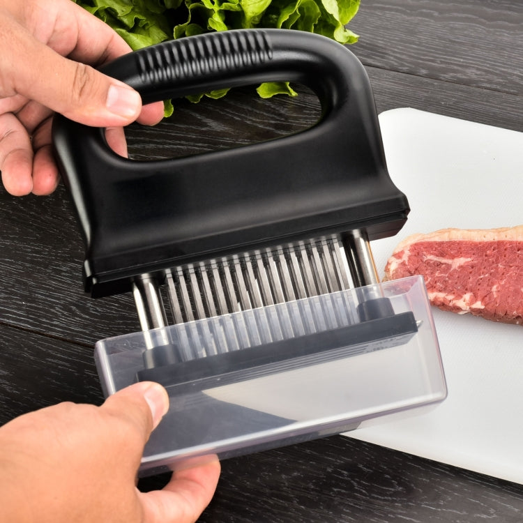 48 Pneumatizer With Handle Tender Meat Knuckle Utensils Kitchen Tool Barbecue Meat(Black)