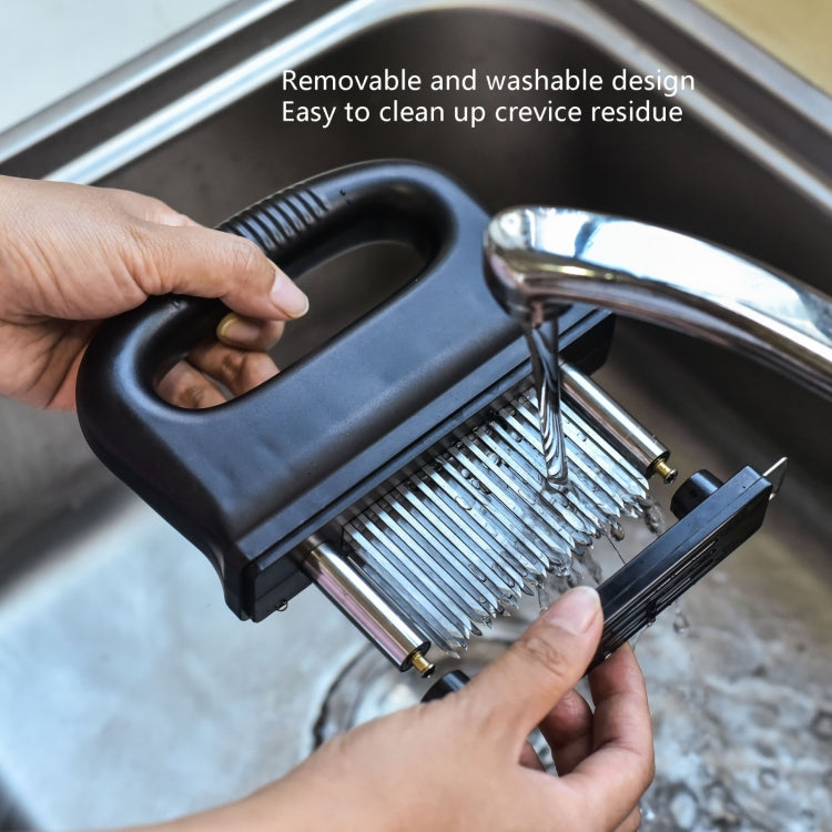 48 Pneumatizer With Handle Tender Meat Knuckle Utensils Kitchen Tool Barbecue Meat(Black)