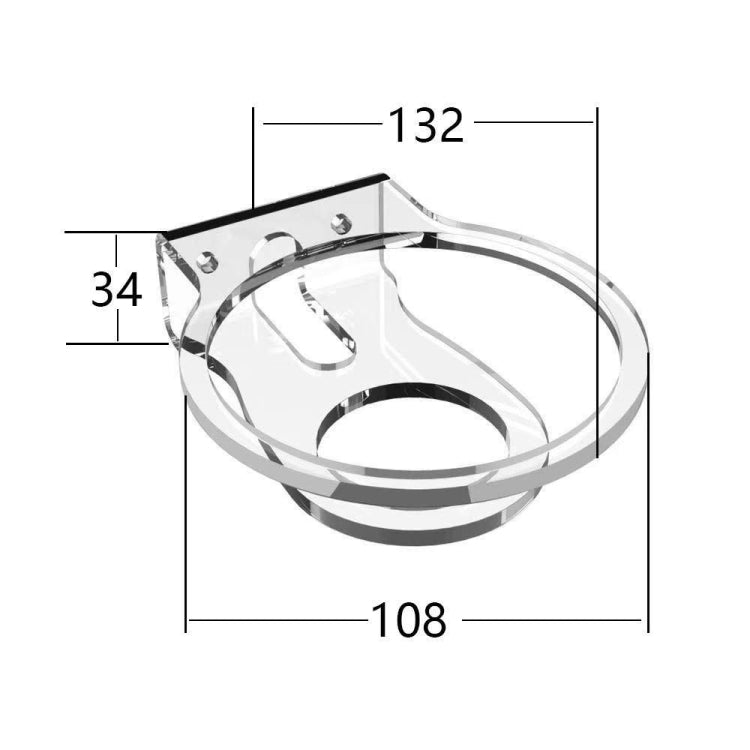 JP02Y Wall-Mounted / Desktop Acrylic Bracket For Apple HomePod Mini(White)