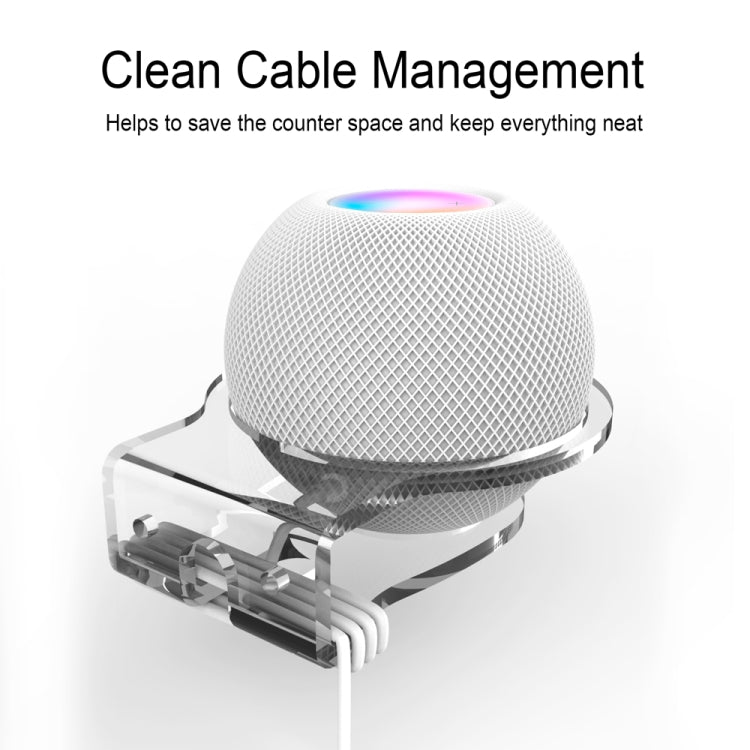 JP02Y Wall-Mounted / Desktop Acrylic Bracket For Apple HomePod Mini(White)