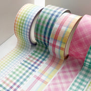 Paper Lattice Decorative Material Tape For Handbook(Rainbow Plaid)