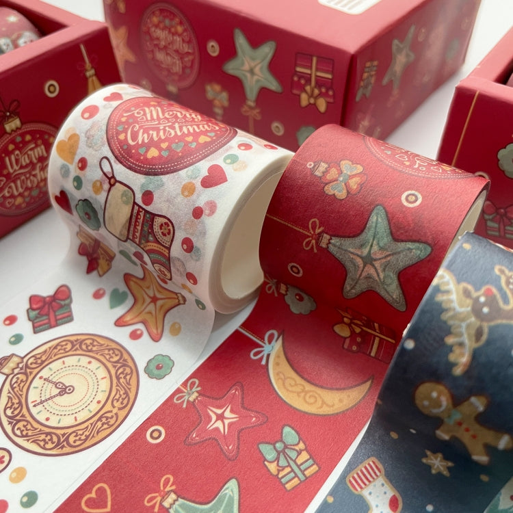 Boxed Christmas Pocket Tape Decoration Material(Christmas Combination Set)
