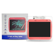 9 Inch Charging LCD Copy Writing Panel Transparent Electronic Writing Board, Specification: Monochrome Lines (Pink)