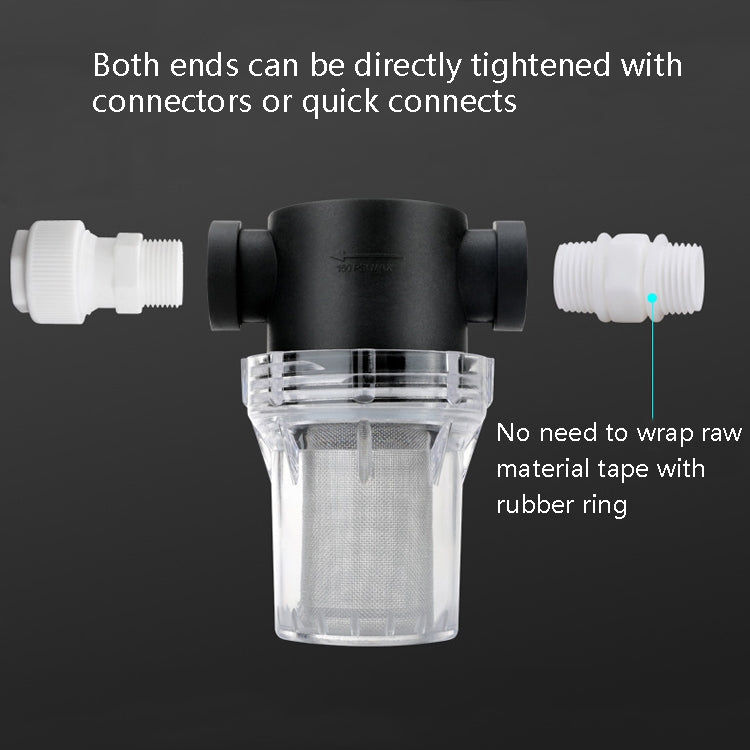 Water Pipe Front Plastic Filter Garden Irrigation Water Purifier, Specification: 4 Points Interface 40 Mesh