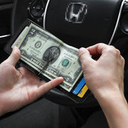 New-Bring Anti-Theft RFID Card Holder Men Ultra-Thin Card Holder Multi-Card Position ID Leather Case(Black)