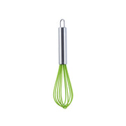 Silicone Egg Beater Home Egg Mixer Kitchen Gadgets Cream Baking Tools, Colour: 8 inch Green