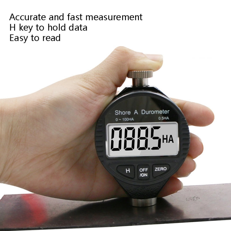 Electronic Digital Display Hard Meter Plastic Rubber Silicone Tire Hardness Meter, Model: 0-100HD D