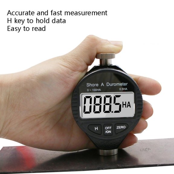 Electronic Digital Display Hard Meter Plastic Rubber Silicone Tire Hardness Meter, Model: 0-100HD D